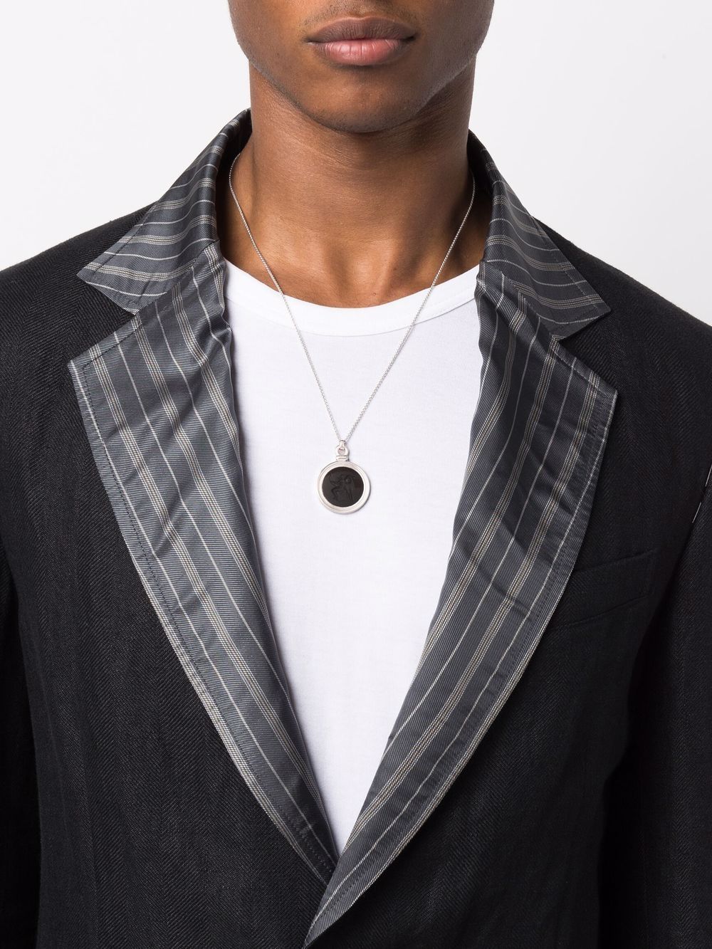 Image 2 of Tom Wood Eros onyx pendant necklace