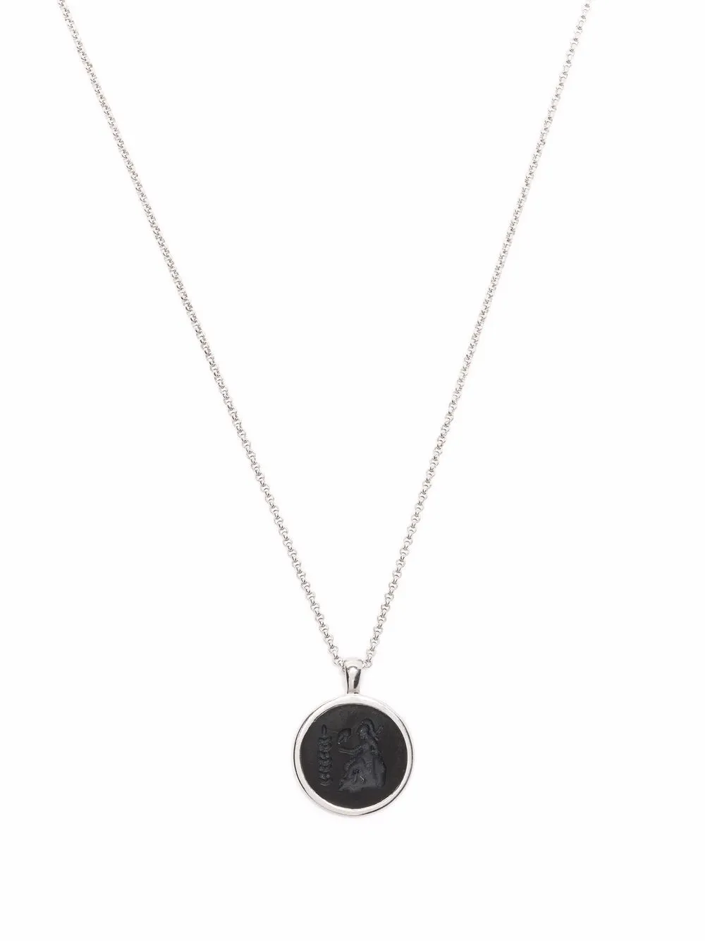 

Tom Wood Athena onyx-pendant necklace - Silver