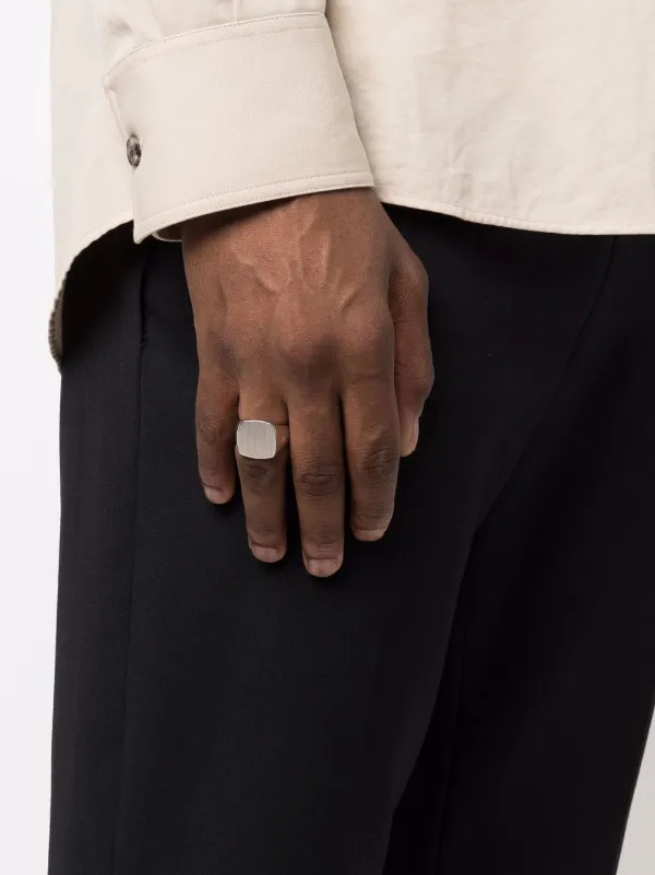 Tom Wood Cushion Satin Square Ring - Farfetch