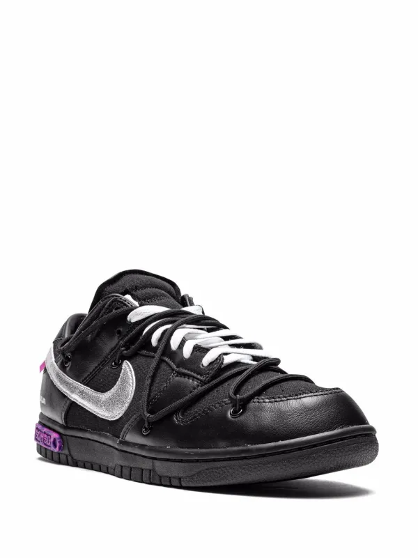 Off-White™ x Nike Dunk Low The 50 Black/Silver