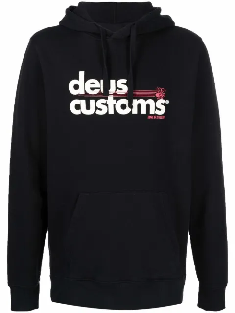 Deus Ex Machina logo-print drawstring hoodie
