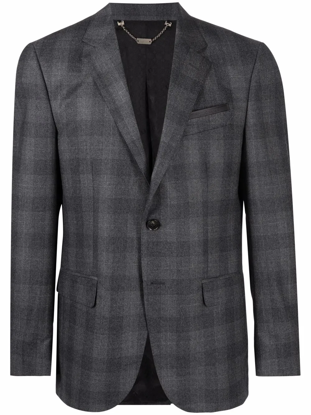 

Billionaire blazer con estampado de cuadros - Gris