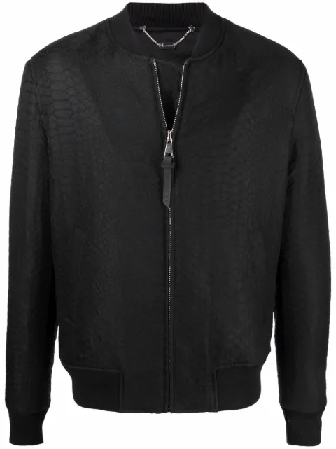 Billionaire Animalier-print bomber jacket
