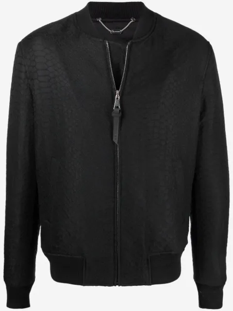 Billionaire Animalier-print bomber jacket