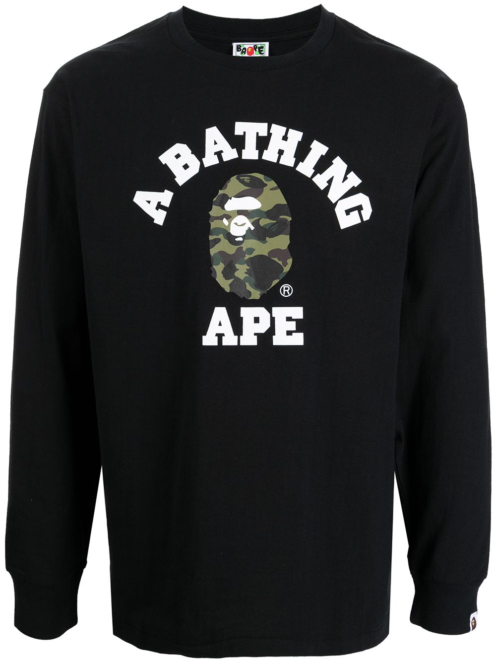 фото A bathing ape® топ с длинными рукавами и графичным принтом