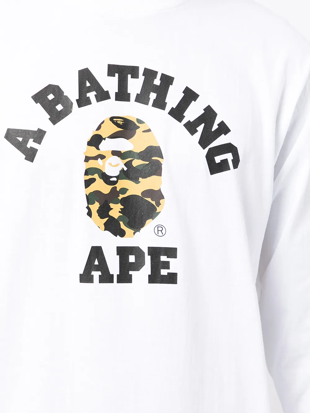 фото A bathing ape® топ с длинными рукавами и логотипом