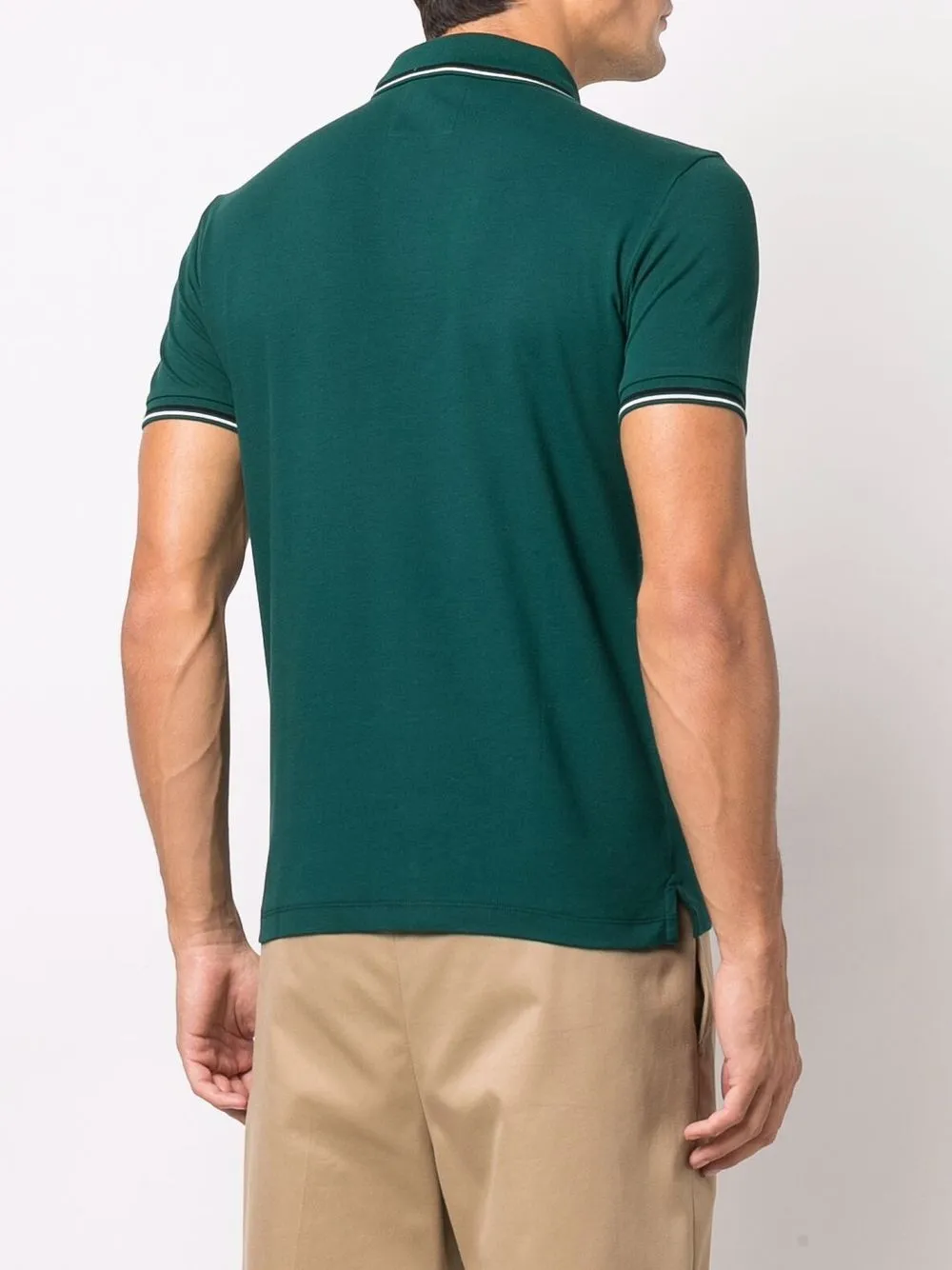 фото Emporio armani рубашка поло с вышитым логотипом