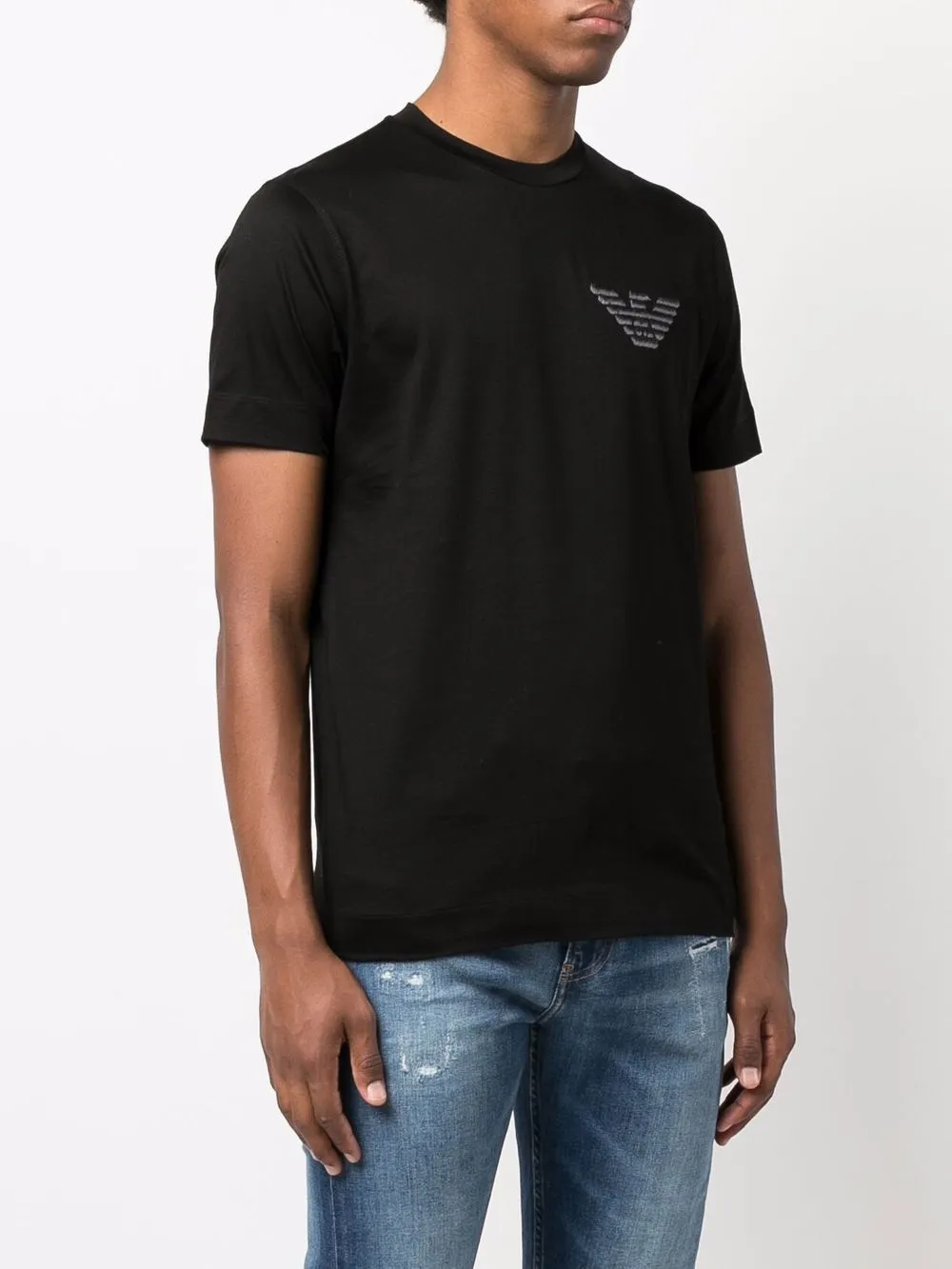 фото Emporio armani футболка с вышитым логотипом