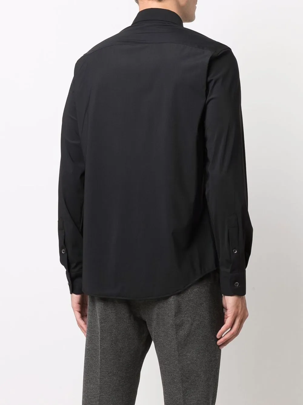 фото Emporio armani рубашка с длинными рукавами и заостренным воротником