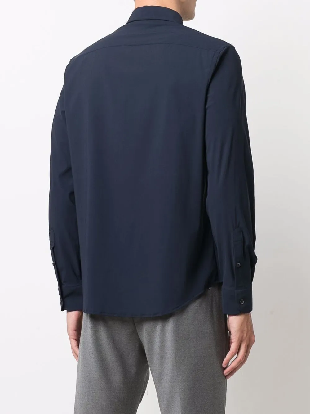 фото Emporio armani рубашка с длинными рукавами и заостренным воротником