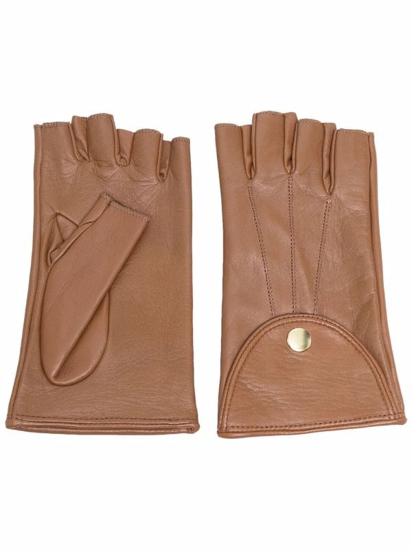 Manokhi Fingerless Leather Gloves