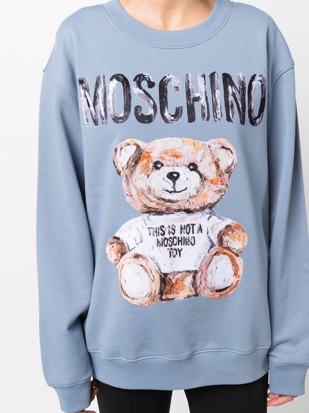 фото Moschino толстовка с графичным принтом