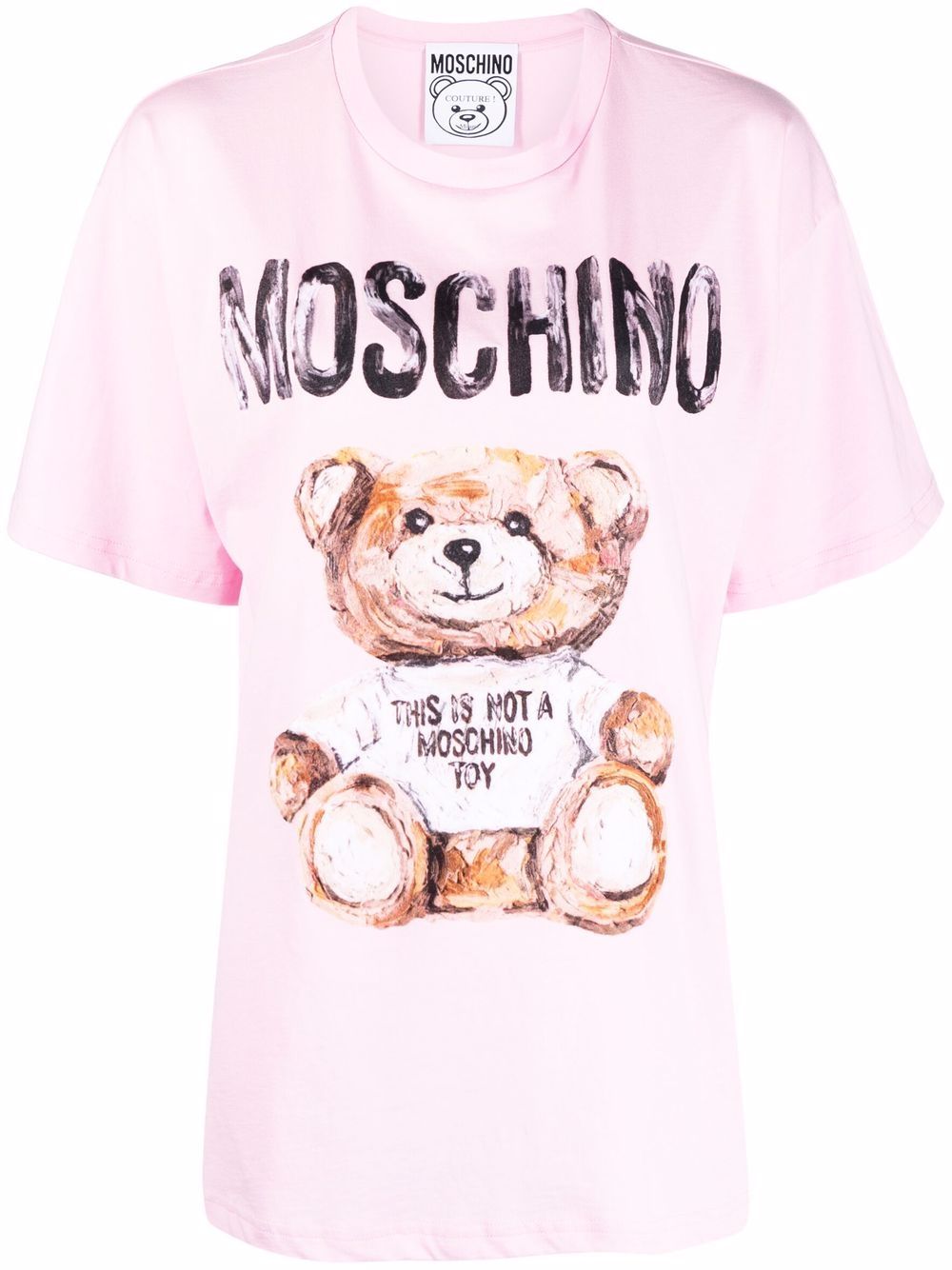 фото Moschino футболка с графичным принтом