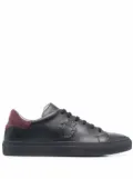Billionaire Crest low-top leather sneakers - Black