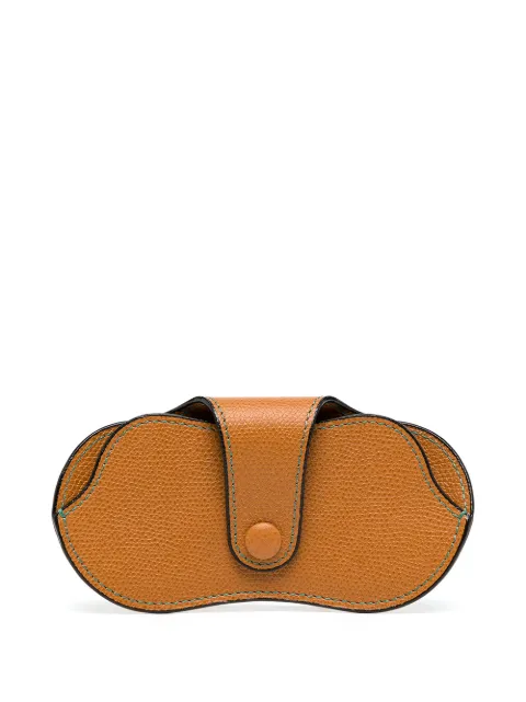 Valextra pebbled leather glasses case