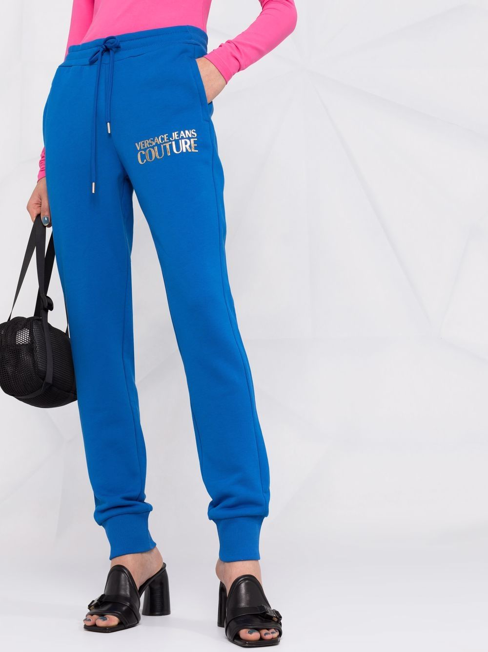 фото Versace jeans couture спортивные брюки с логотипом