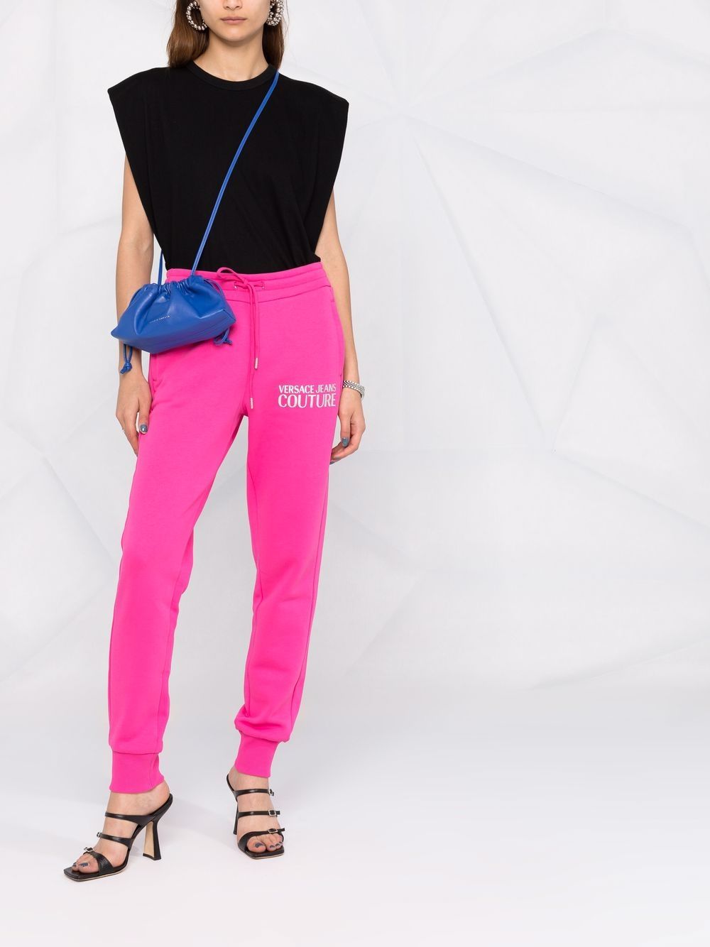 фото Versace jeans couture спортивные брюки с логотипом