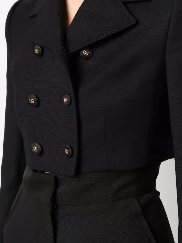 Dolce & Gabbana double-breasted Cropped Jacket | Black