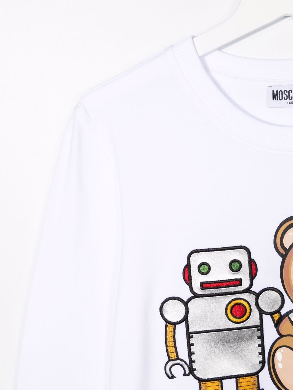 фото Moschino kids толстовка с принтом teddy bear