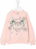 Kenzo Kids elephant print sweatshirt - Pink