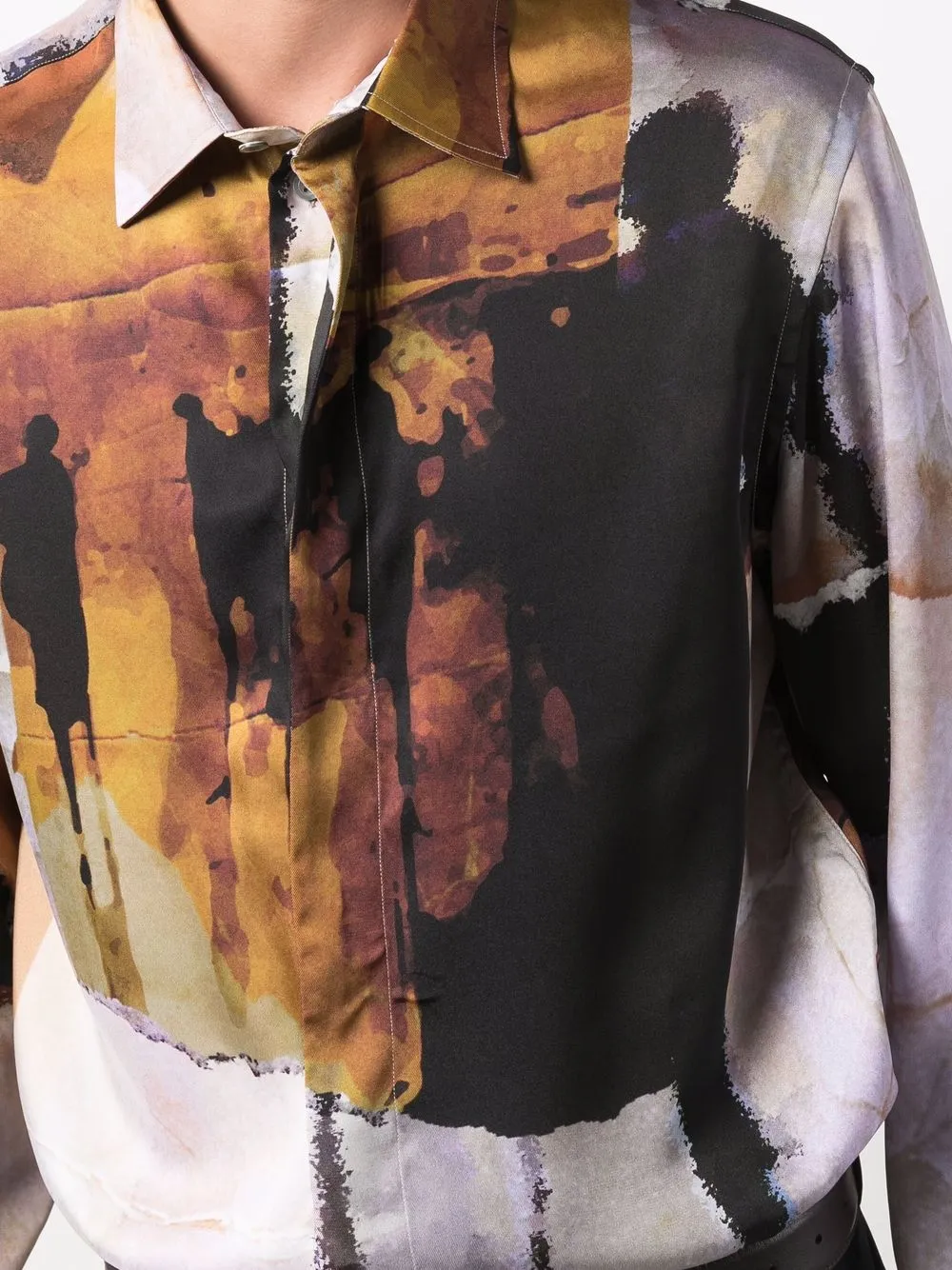 фото Emporio armani рубашка с графичным принтом