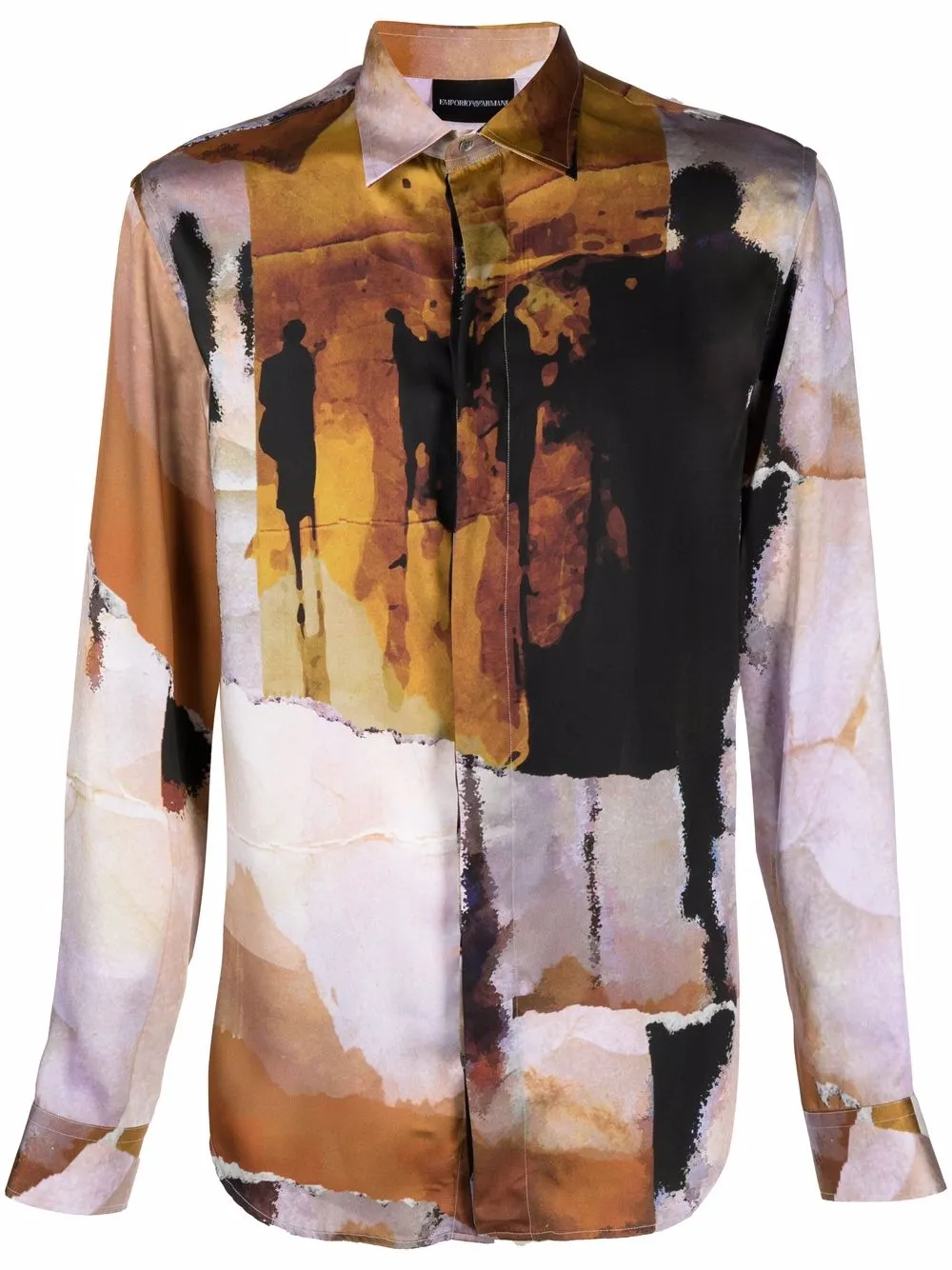 фото Emporio armani рубашка с графичным принтом