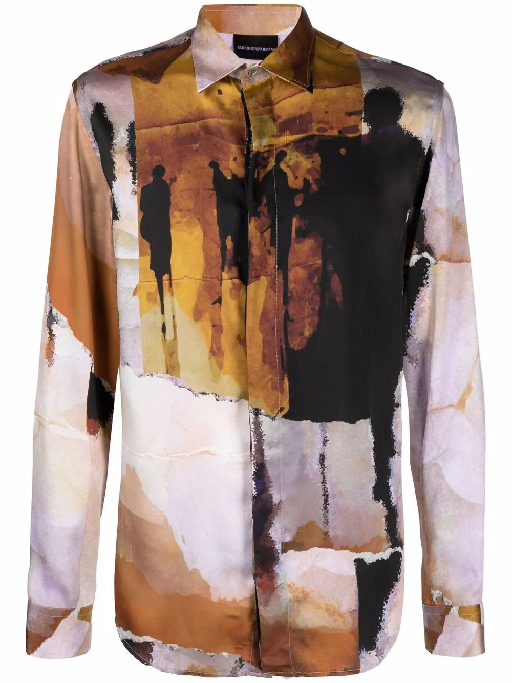 фото Emporio armani рубашка с графичным принтом