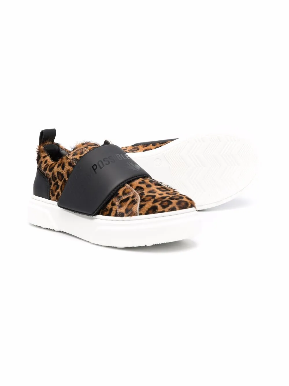 фото Dsquared2 kids слипоны с леопардовым принтом
