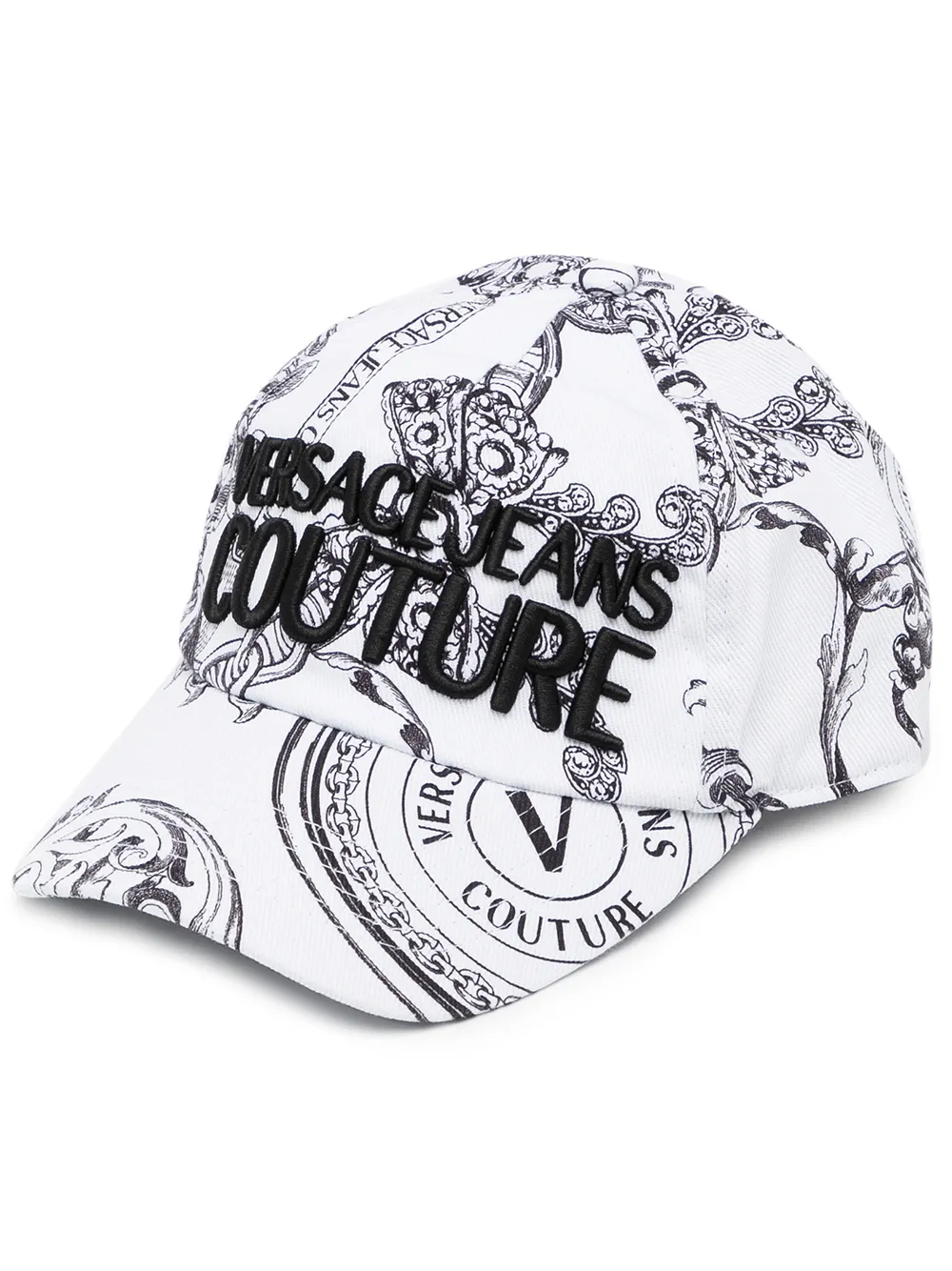

Versace Jeans Couture baroque print baseball cap - White