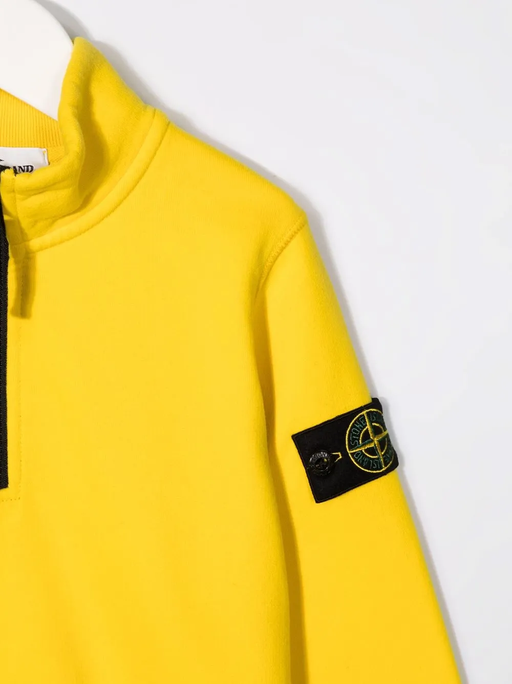 фото Stone island junior толстовка на молнии с нашивкой-логотипом