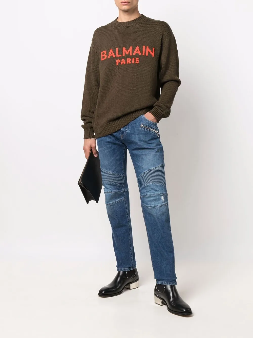 фото Balmain зауженные джинсы