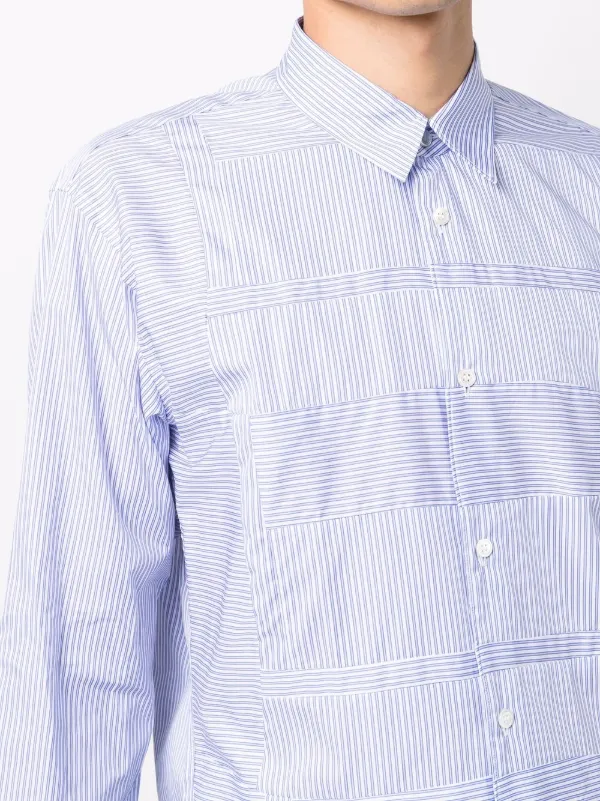comme des garcons shirt patchwork