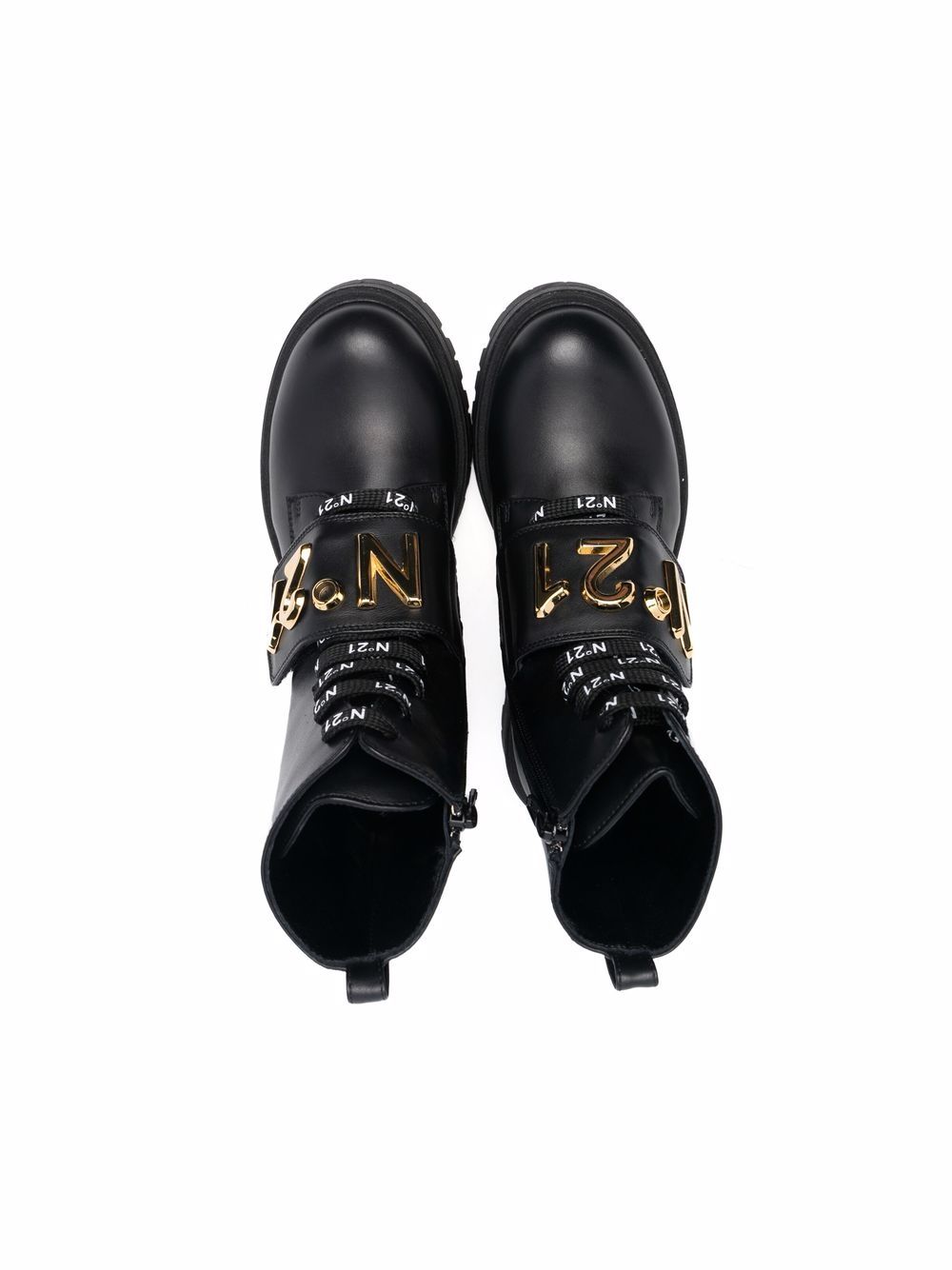 фото Nº21 kids lettering logo ankle boots