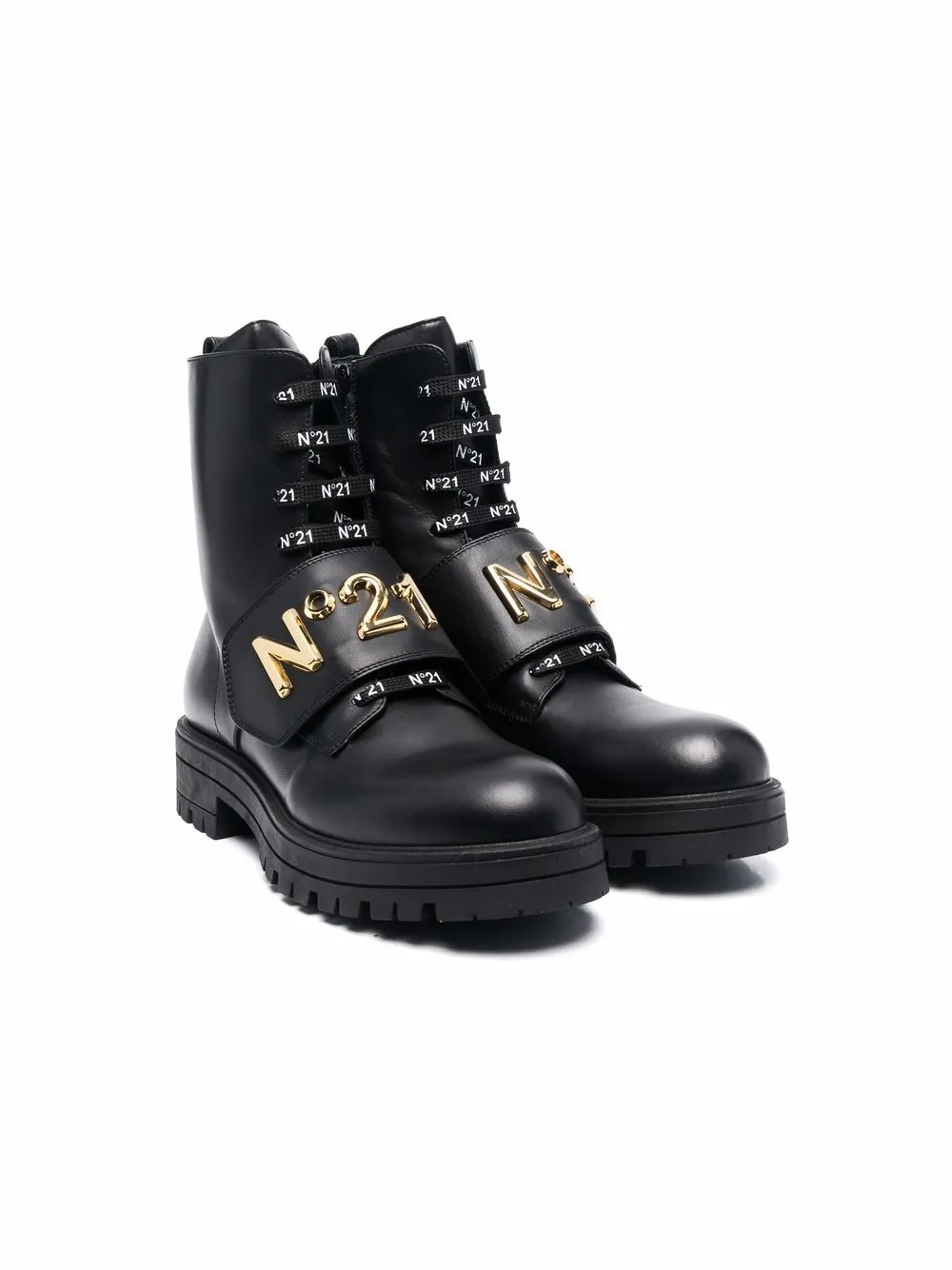 фото Nº21 kids teen logo ankle boots