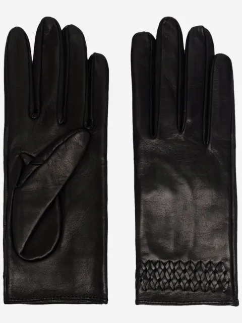 Manokhi embroidered-detail leather gloves