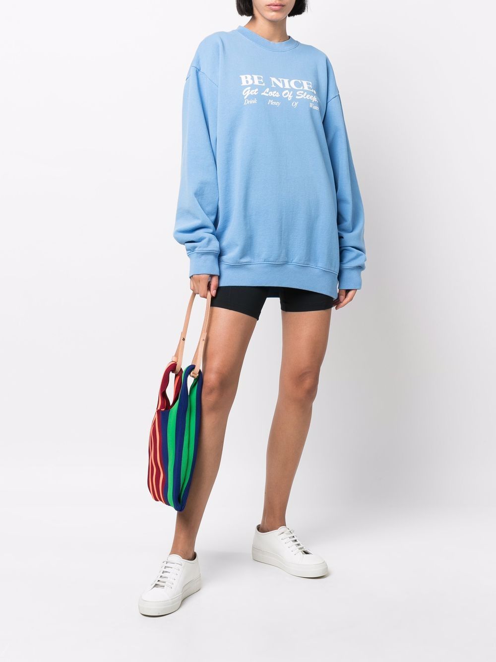 фото Sporty & rich logo-print sweatshirt