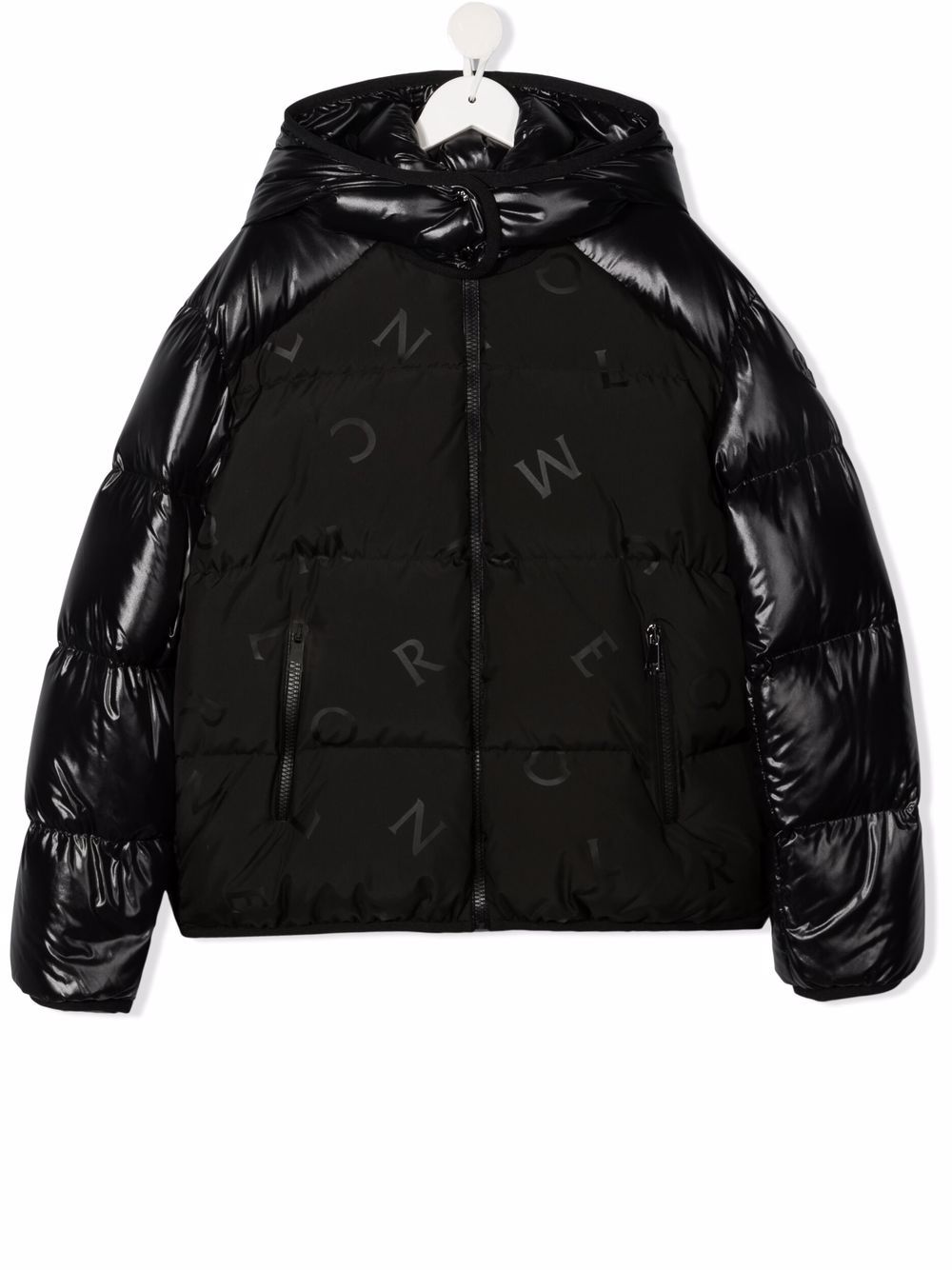 фото Moncler enfant пуховик с логотипом