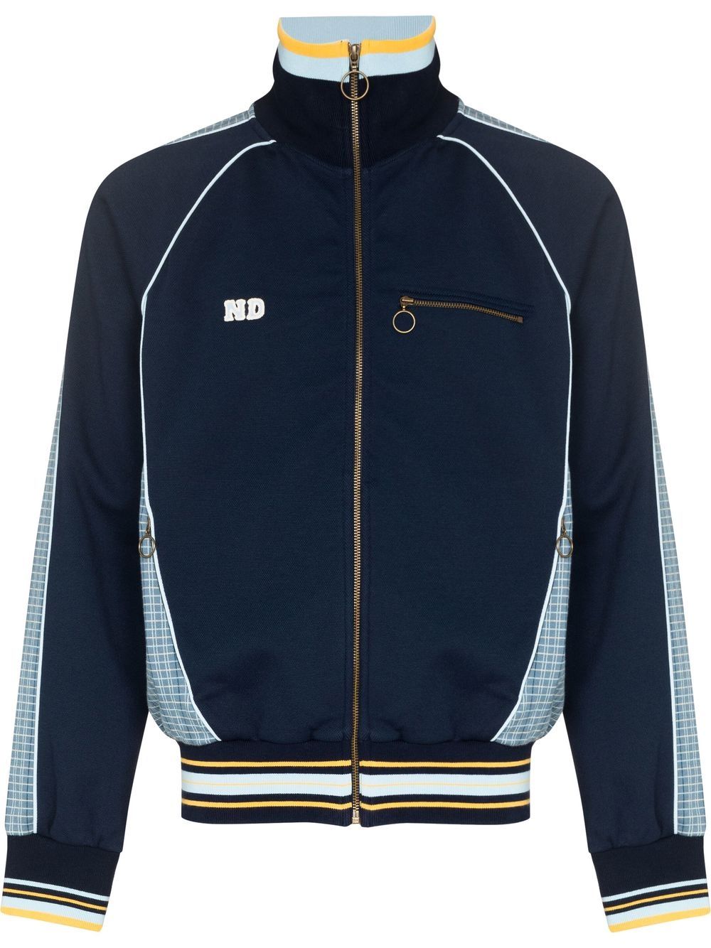 Shop Nicholas Daley Colour-block Track Jacket In Blue