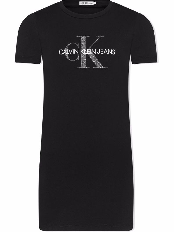 Calvin Klein Kids logo-print short-sleeved T-shirt Dress - Farfetch