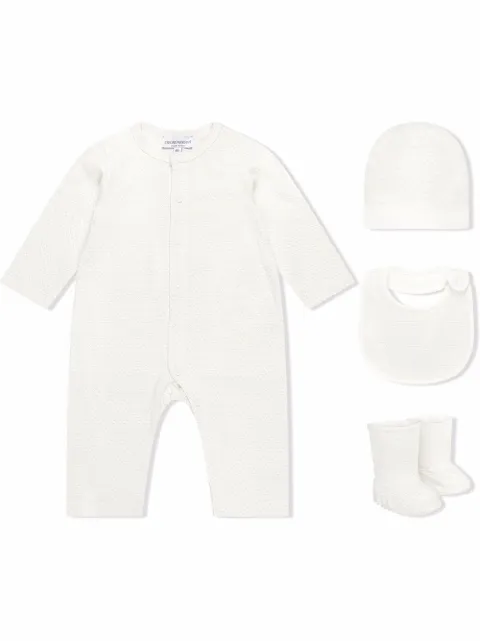 Emporio Armani Kids طقم رومبر بحياكة سميكة