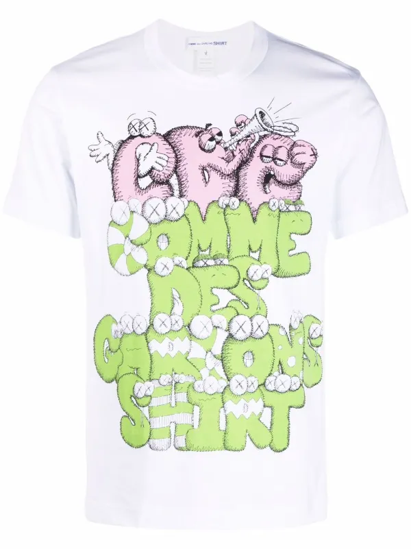 極美品 コムデギャルソン × KAWS コラボ パーカー グレー　大きめ XL 極美品 コムデギャルソン × KAWS コラボ パーカー グレー 大きめ