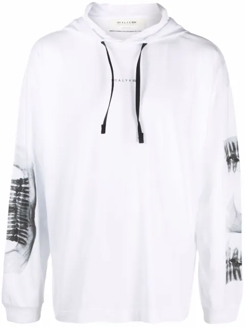 1017 ALYX 9SM X-ray print drawstring hoodie