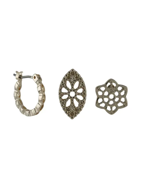 Marchesa Notte crystal-embellished huggie hoop earrings