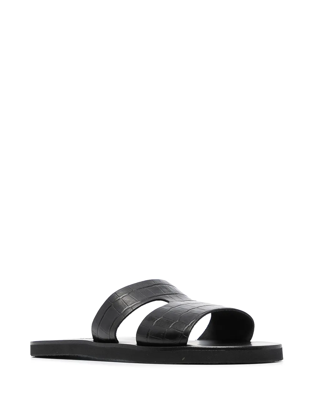 фото Ancient greek sandals сандалии с тиснением под крокодила