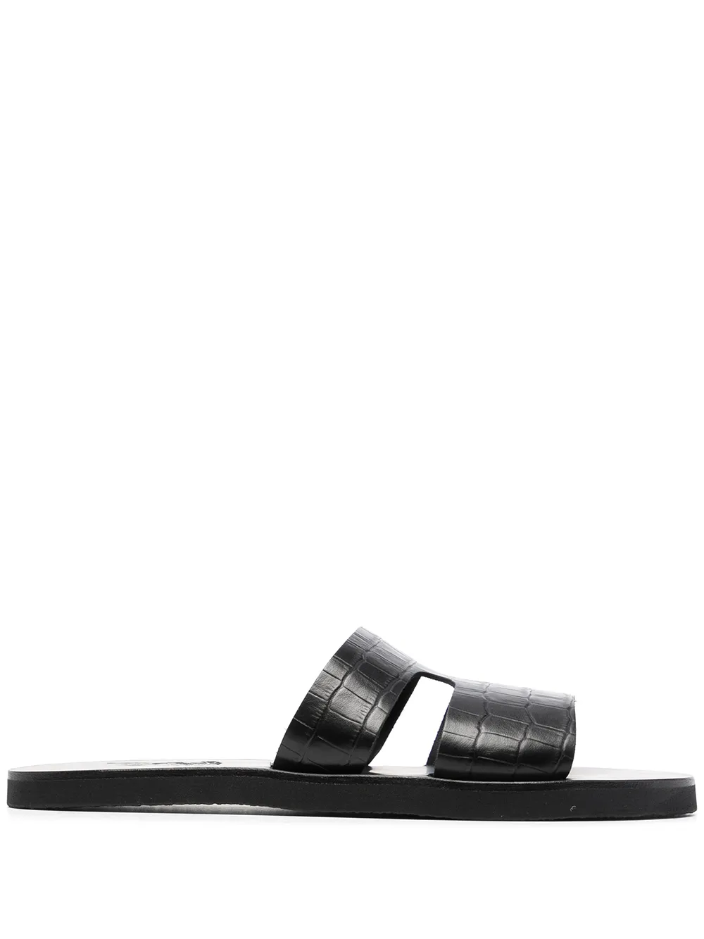 фото Ancient greek sandals сандалии с тиснением под крокодила