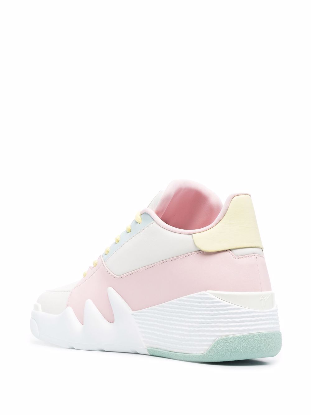 фото Giuseppe zanotti кроссовки cuir pastel в стиле колор-блок