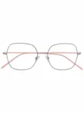 BOSS oversize-frame glasses - Silver