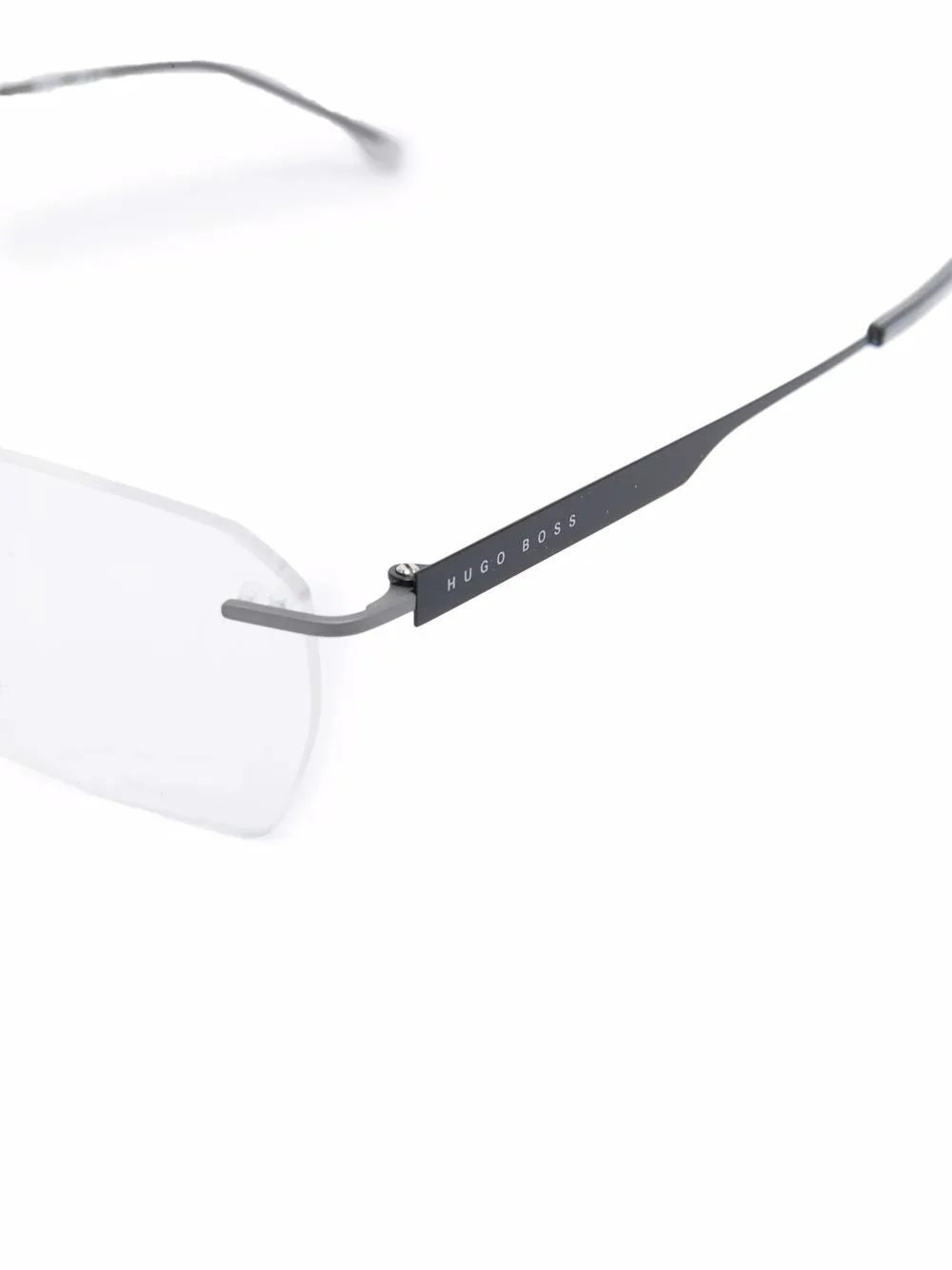 фото Boss очки в квадратной безободковой оправе