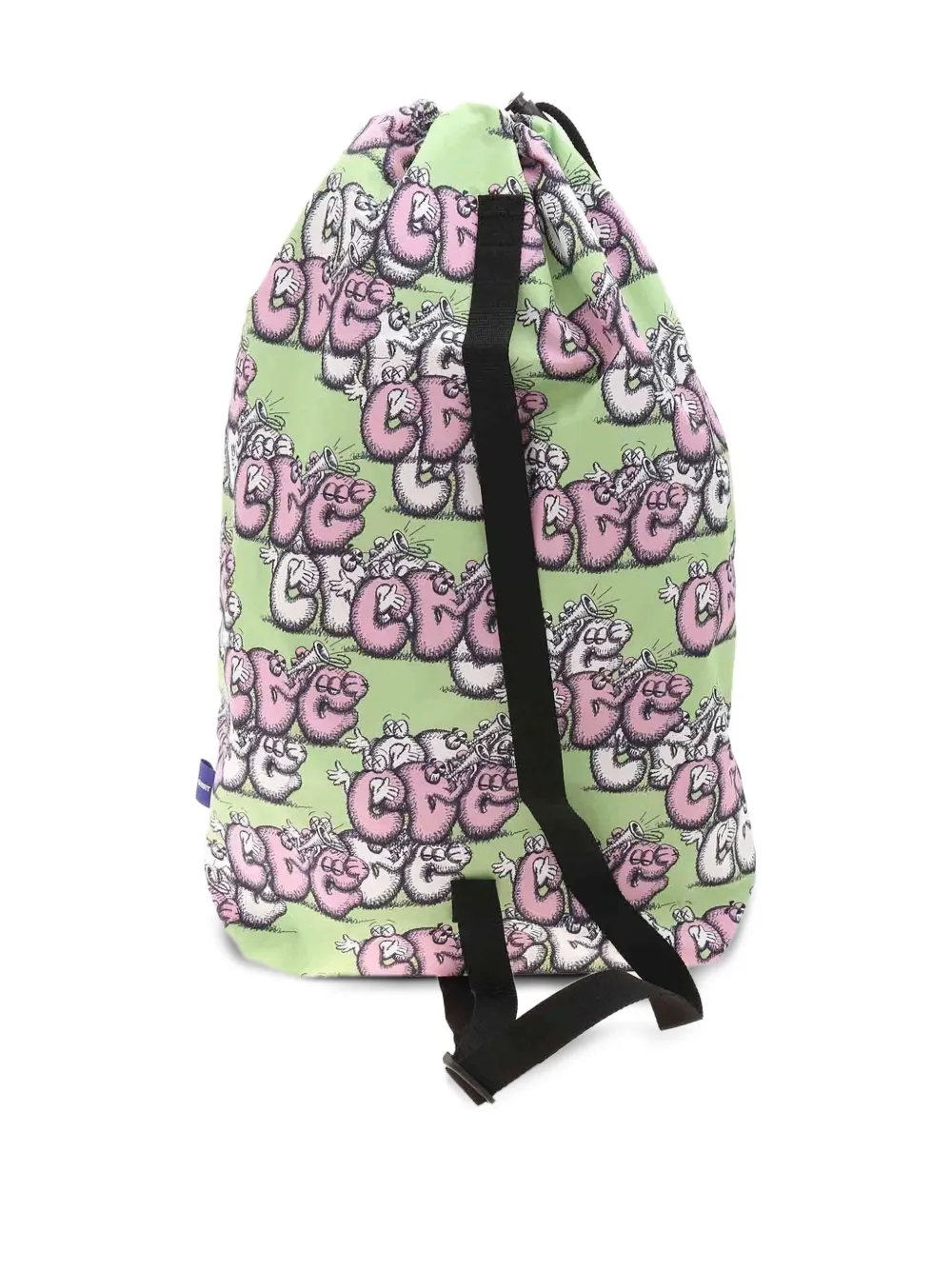 Comme Des Garçons Shirt drawstring graphic-print backpack | Image 2