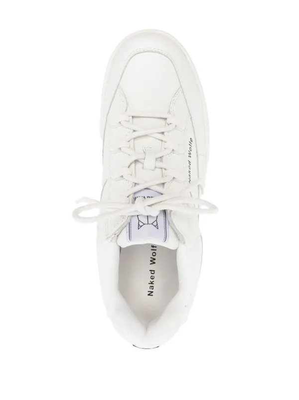 NAKED WOLFE Sporty Platform lace-up Sneakers | White | FARFETCH